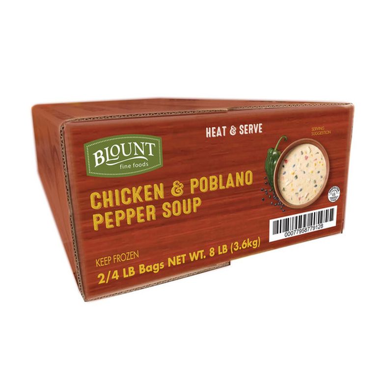 Blount - Chicken & Poblano Pepper Soup - 2x4 lb