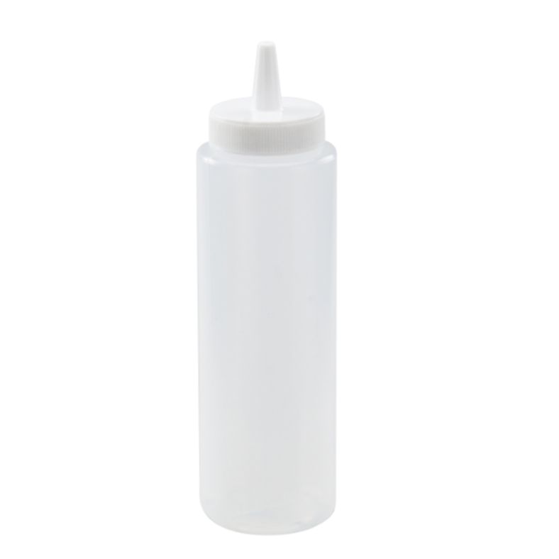 Winco - Regular Squeeze Bottles (Clear, 8 oz) - 6 pack