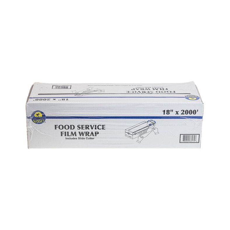 Sunset - Food Service Film Wrap with Safety Cutter (18" x 2000')