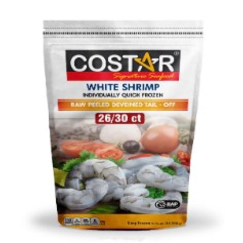 CoStar - Shrimp Peeled & Deveined Tail-Off (26/30 count) - 2 lb