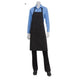 Chef Works - Bib Apron 34.25"L x 27"W (Patch Pocket) - Black with White Pinstripe