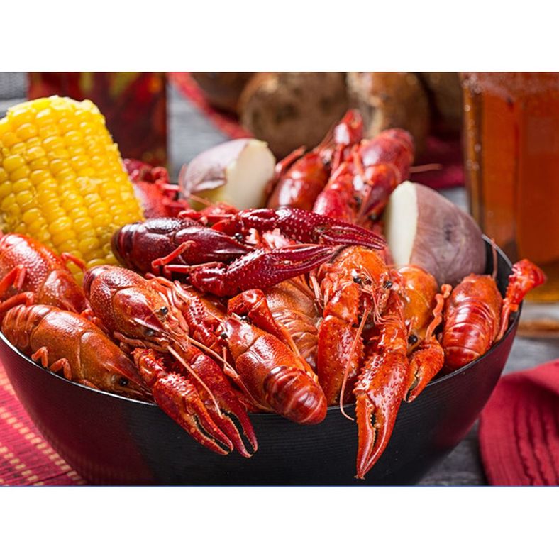Frozen Whole Cooked Crawfish Cajun Seasoned (16-22 count) - 5 lb