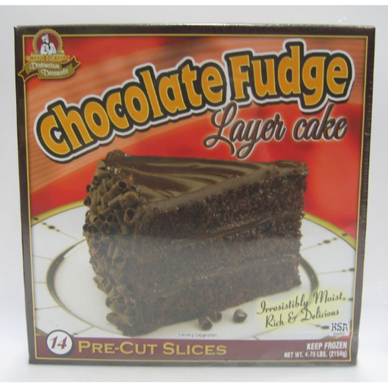 Chef's Quality - Chocolate Fudge Layer Cake - 14 slices