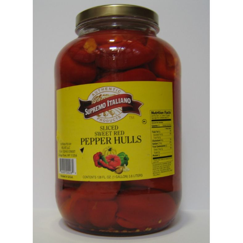 Supremo Italiano - Sweet Red Pepper Hulls - gallon