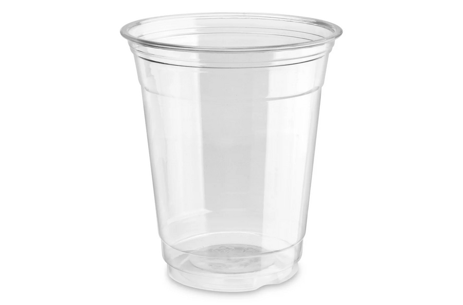 12oz PET Clear Plastic Drinking Cup with Dome Lids - 1000 Count