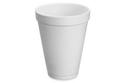 Dart 12oz White Foam Drinking Cup - 1000 Count