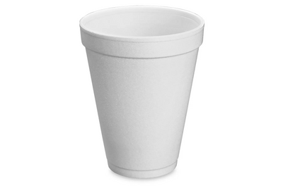 Dart 12oz White Foam Drinking Cup - 1000 Count