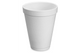 Dart 12oz White Foam Drinking Cup - 1000 Count