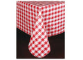 Vinyl Table Cloth Flannel Backed - 52" Square (Red Checkered)