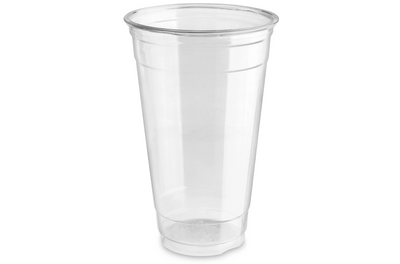 20oz PET Clear Plastic Drinking Cup with Dome Lids - 1000 Count