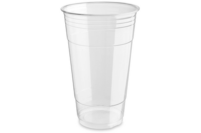 24oz PET Clear Plastic Drinking Cup with Dome Lids - 1000 Count