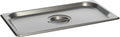 Winco - Stainless Steel Steam Pan Cover Solid (Third/1-3) - 12.88" x 7" x 1.5"