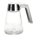Tablecraft - Glass Syrup Dispenser (Chrome Plated ABS Top) - 12 oz