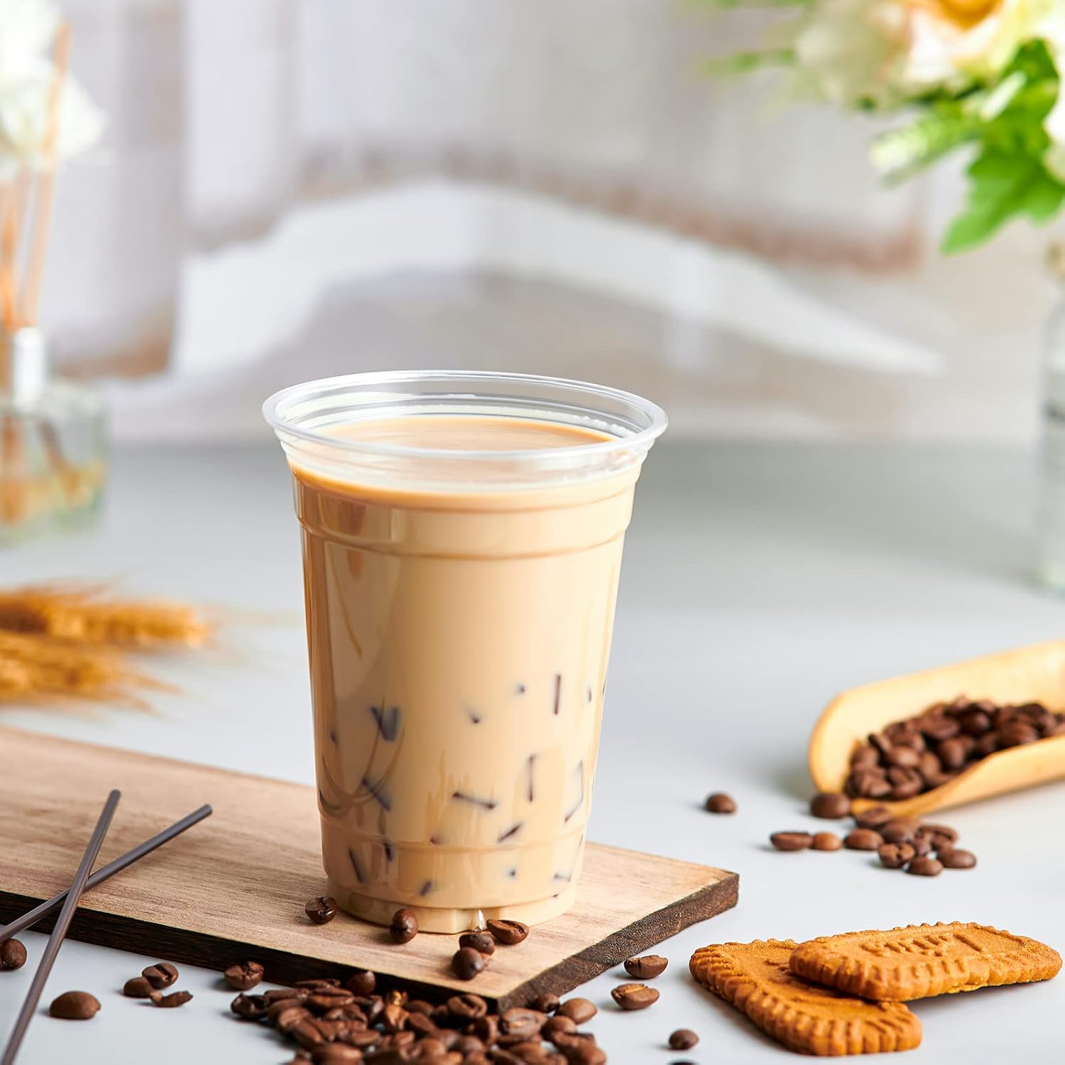 20oz Amore 1000 count PET Disposable Drinking Cups, Crystal Clear, Perfect for Ice Coffee, Smoothie, Soda, or Any Cold Drinks (Copy)