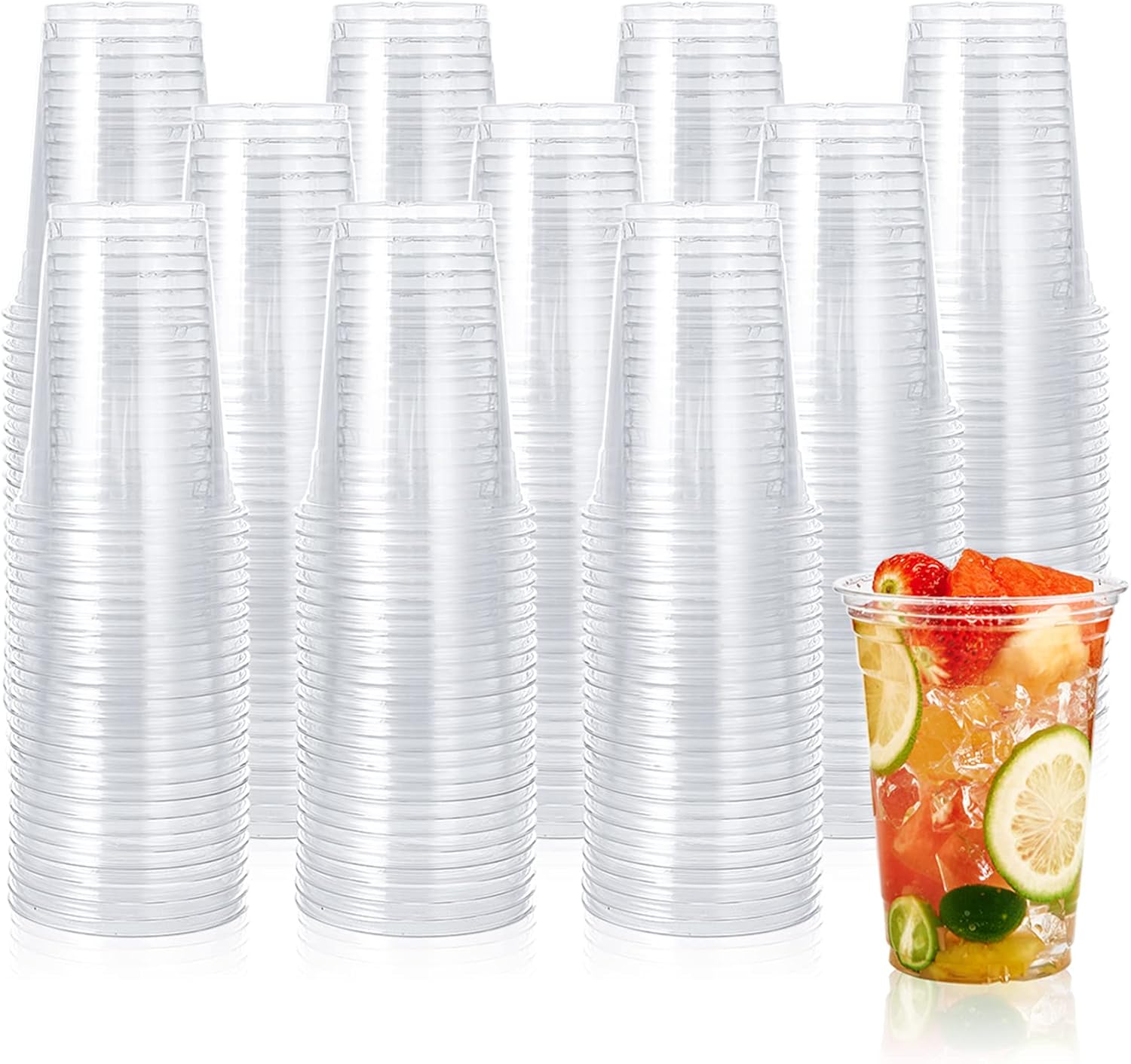 20oz Amore 1000 count PET Disposable Drinking Cups, Crystal Clear, Perfect for Ice Coffee, Smoothie, Soda, or Any Cold Drinks (Copy)