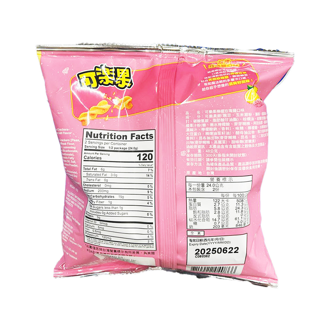 KOLOKO Pea Crackers Lemon Pink Flavor