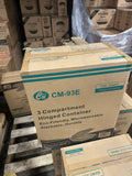 CM-93E Hinged Container 9"x9" 3 Compartments 150 Count