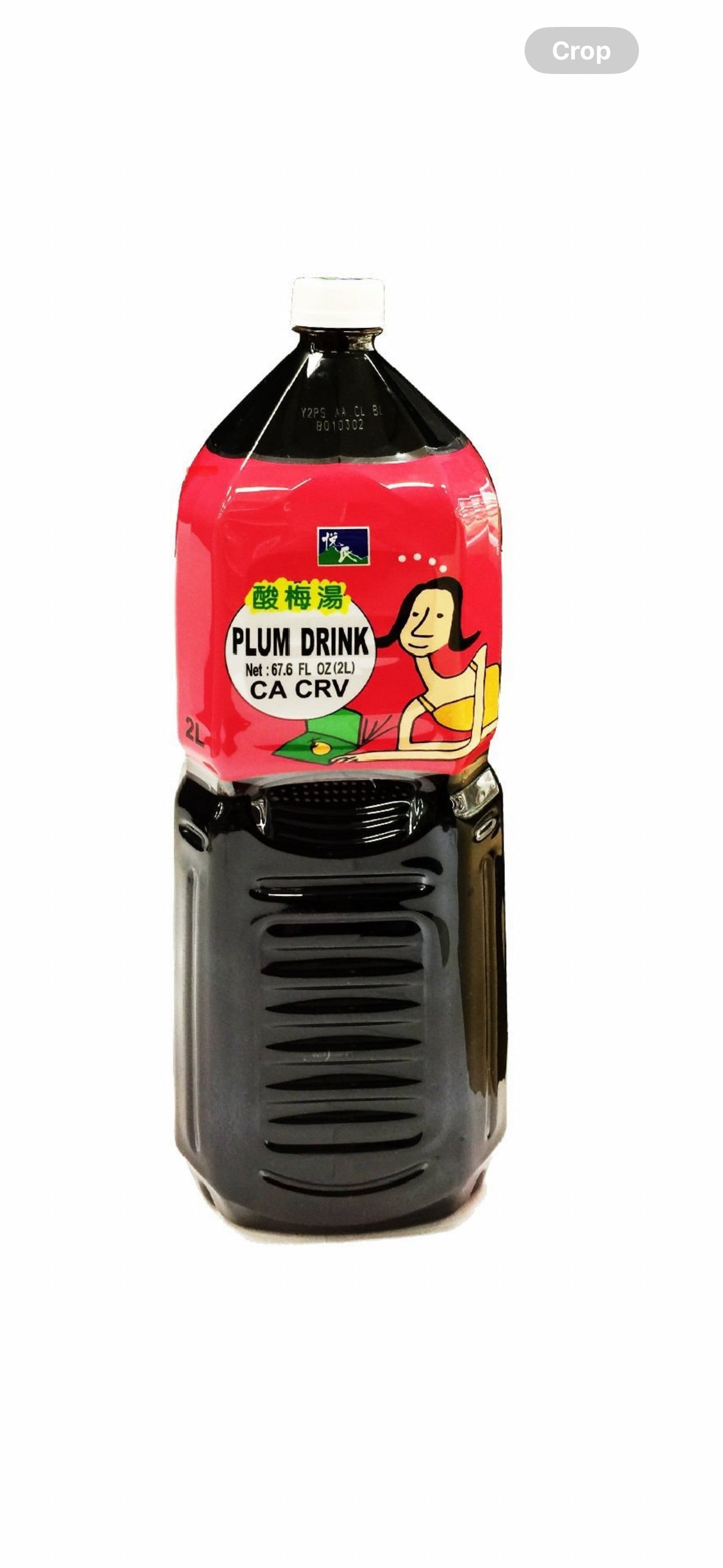 Plum Drink Made with Mineral Water Smoked Plum mix with Roselle  (67.60floz)(2L)it come with 8 bottle in a box.