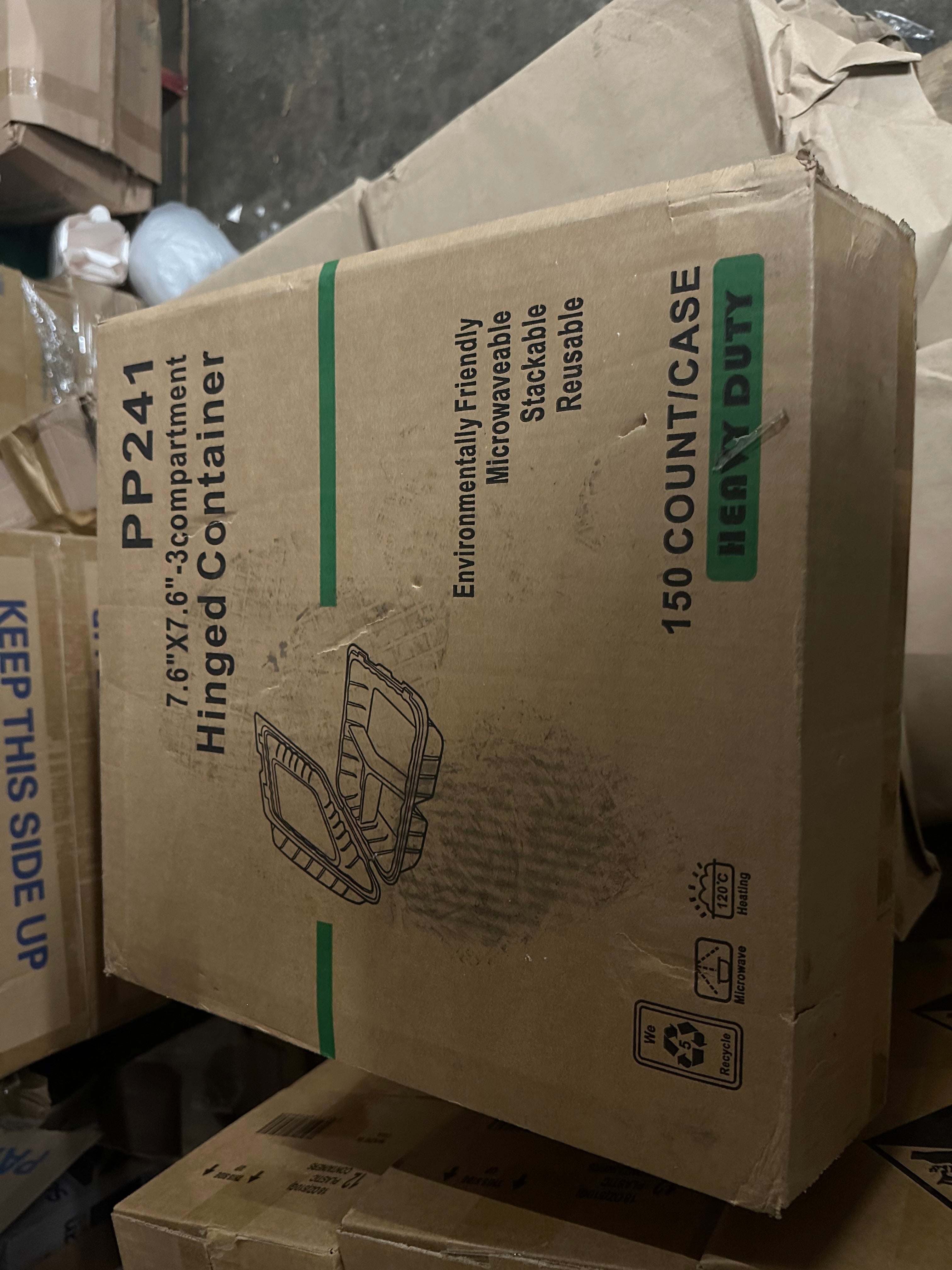 PP-Series Plastic Hinged Take-out Box