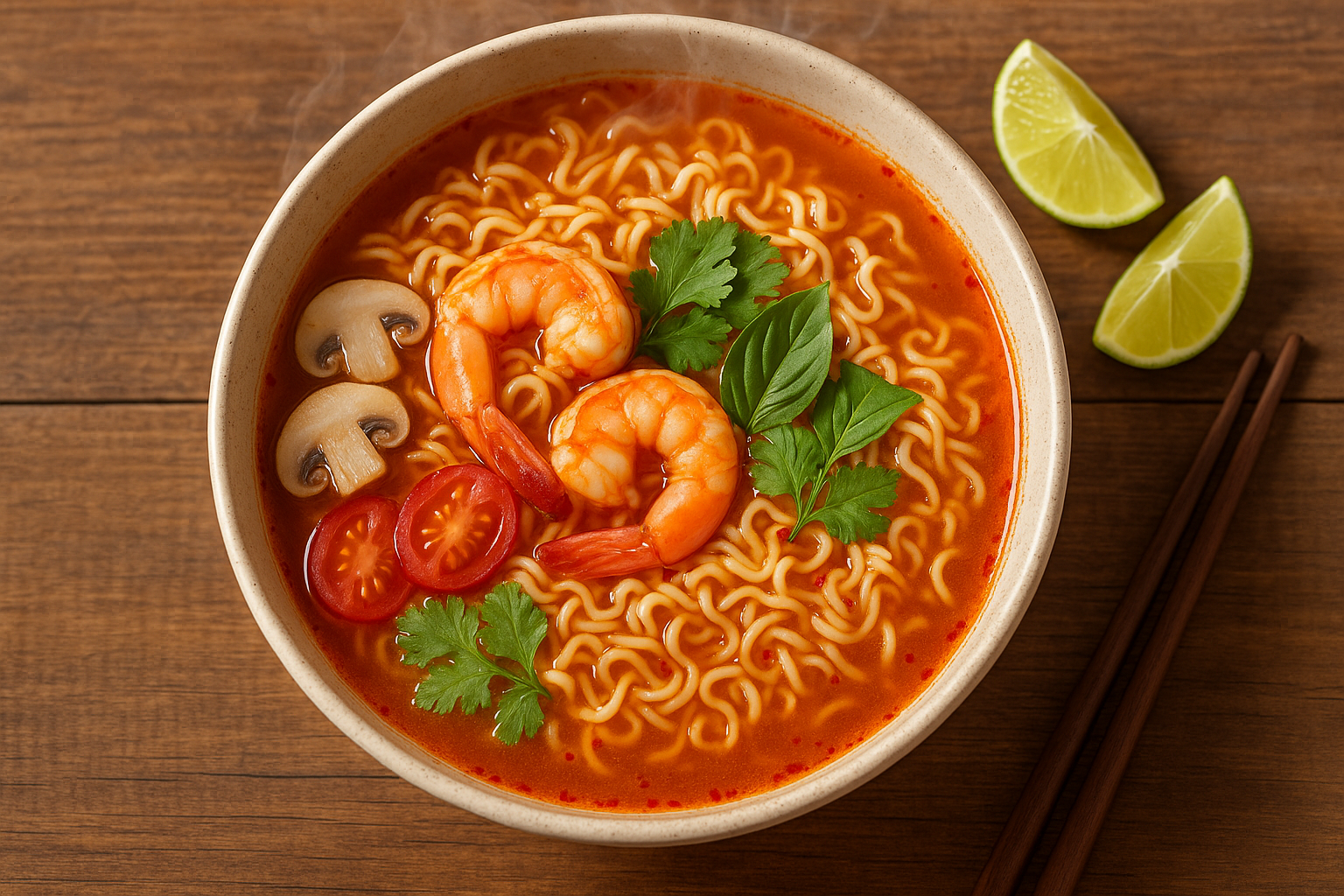 Mama Instant Ramen Noodle Tom Yum Shrimp Flavor 30