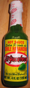 El Yucateco - Green Habanero Sauce - 12x4 oz