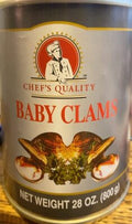 Chef's Quality - Whole Baby Clams - 28 oz Can