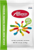 Albanese - Sour Mini Neon Gummi Worms - 4.5 lb