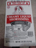 Chef's Quality - Creamy Liquid Shortening - 35 lbs