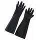 Winco - Natural Latex Gloves Large - Black