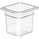 Cambro - Camwear Food Pan (1/6 Size, 6" Deep) - Clear