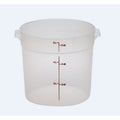 Storage Container Round - 6 Qt (9-15/16" Dia x 7-15/16"H, Clear)