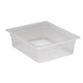 Food Pan 1/2 Size - 4" Deep (Polypropylene, Translucent, NSF)