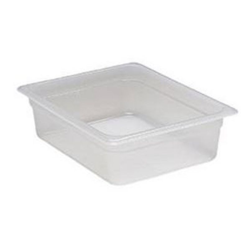 Food Pan 1/2 Size - 4" Deep (Polypropylene, Translucent, NSF)