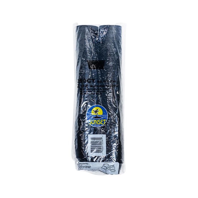 Sunset - Black Plastic Souffle Cup (2 oz) - 250 ct