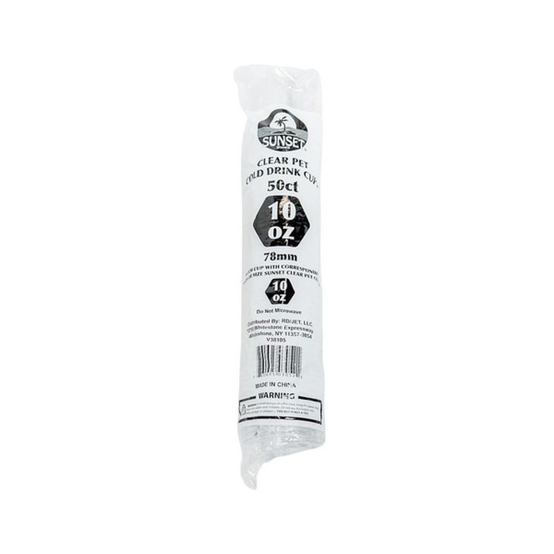 Sunset - Clear Cups (10 oz) - 50 ct