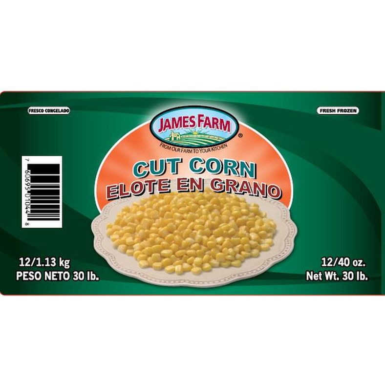 James Farm - IQF Cut Corn - 2.5 lb