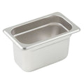 Winco - Anti-jam Steam Pan 1/9 Size - 4" - 25 Gauge Stainless Steel