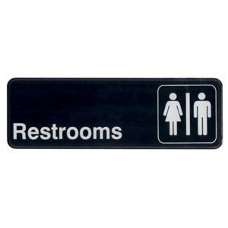 Winco - Restroom Sign - 1 Ea