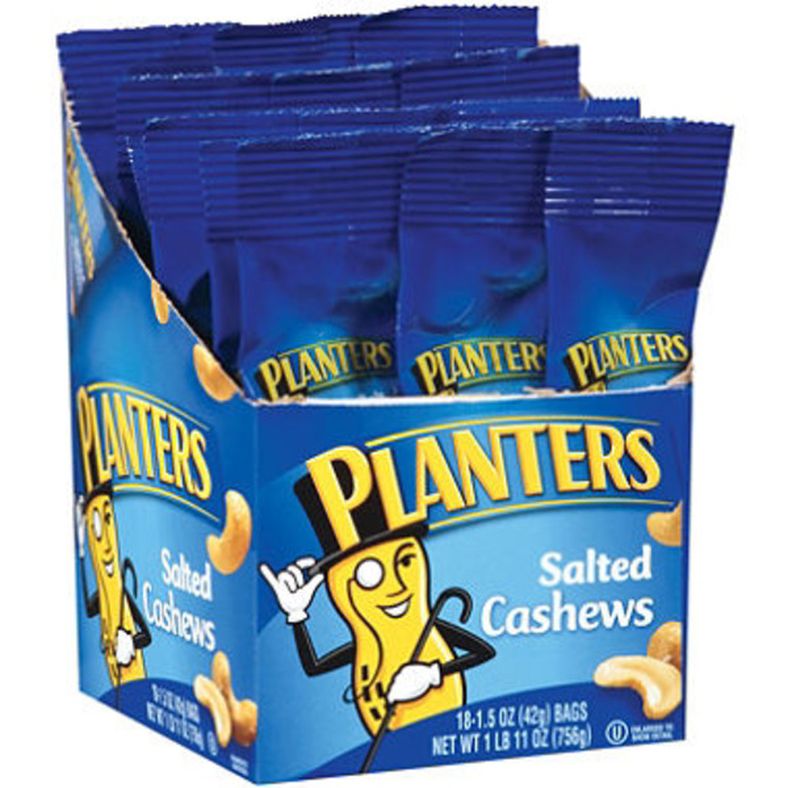 Planters - Salted Cashews - 18 ct