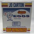 James Farm - Jumbo White Eggs (In Cartons) - 12 Dozen