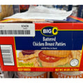 Big C - Uncooked Battered Chicken Breast Patties (3.5 oz each) - 10 lb
