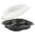 Hinged 3-Compartment Container - 9" x 9" x 1" - 120 ct