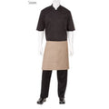 Chef Works - Bistro Apron 19"L x 27.5" (Half Length, Patch Pocket) - Black