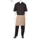 Chef Works - Bistro Apron 19"L x 27.5" (Half Length, Patch Pocket) - Black