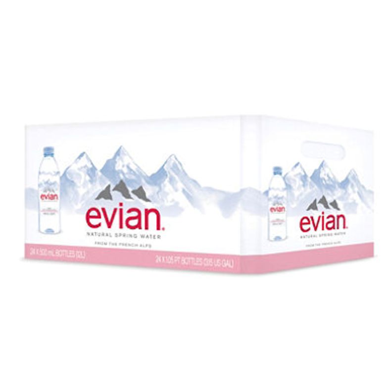 Evian - Natural Spring Water - 24x500 ml