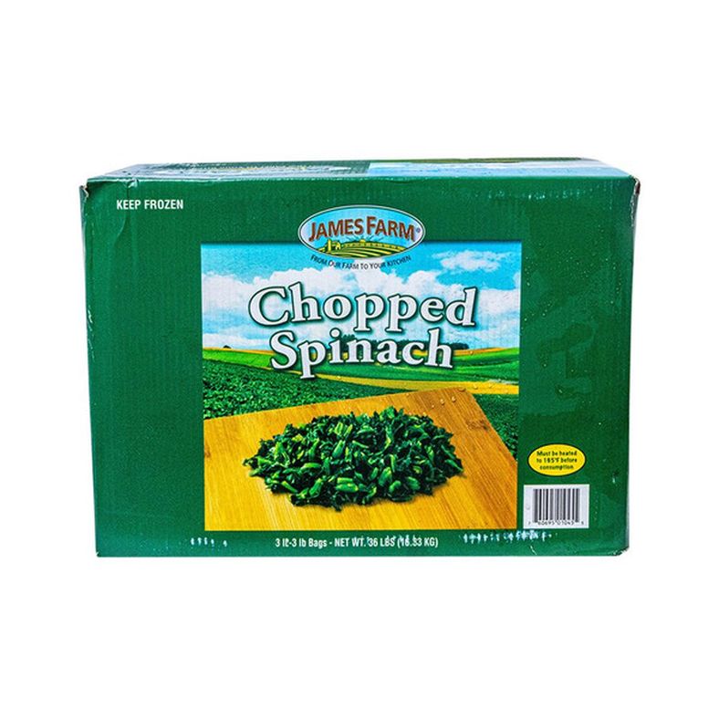 James Farm - Chopped Spinach - 3 lb