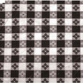 Winco - Black Vinyl Tablecloth - 52x70 Oblong