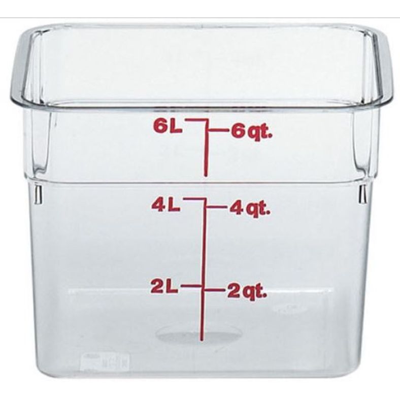 Cambro - CamSquare Food Container - 6 Qt - Clear