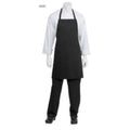 Chef Works - Black Bib Apron (No Pocket)