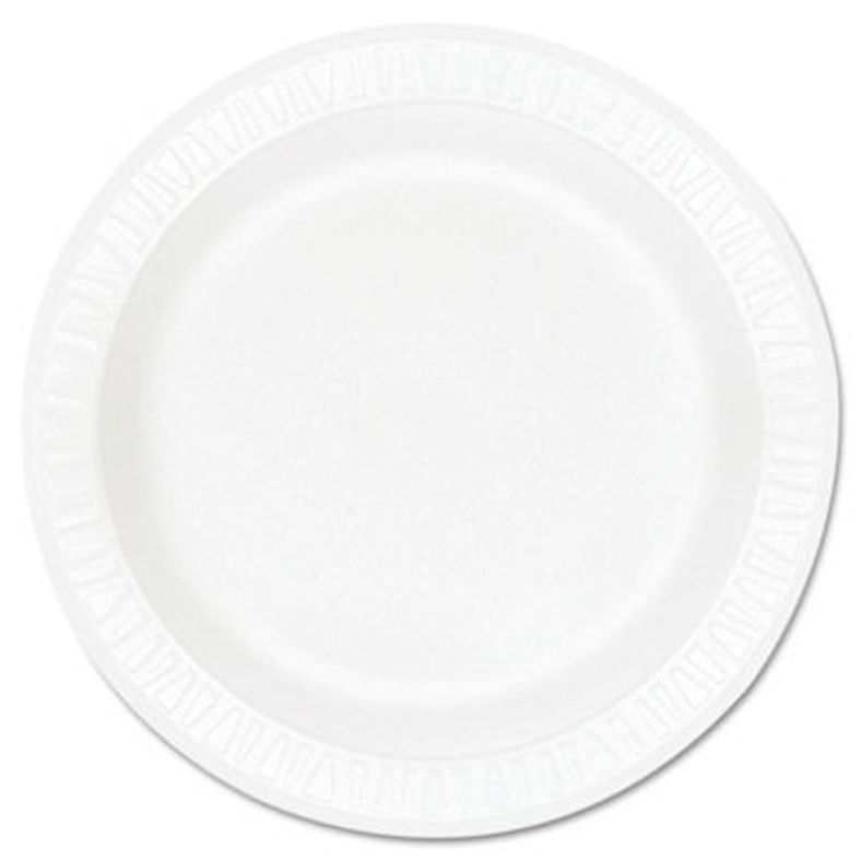 Dart - White Foam Plate (9") - 500 ct